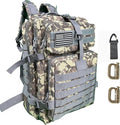50L Large Military Tactical Backpack Molle Army Assault Pack for Travel Camping Hiking Fishing Backpack for men (ACU camo)