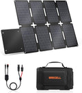GRECELL 80W Foldable Solar Panel Portable Solar Charger with USB-A and USB-C QC3.0 (18W) IP67 Waterproof Outdoor Cell Phone Solar Charger for Power Banks Tablets Small Power Station