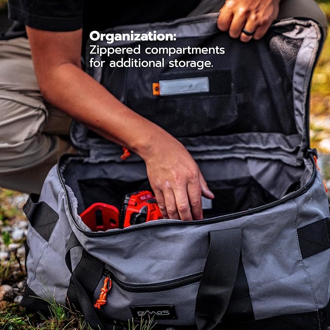DMOS Rally Bag - Overland Organizational Storage Duffel for Essential Off-Road Gear &amp Tools for Overlanding Camping &amp Emergency Use - Alloy