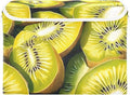Vintage Kiwi Fruits Storage Cube Bins Basket with Lid Collapsible Flip-top Fabric with Handle for Home Bedroom Closet Office 16.5×12.6×11.8 in