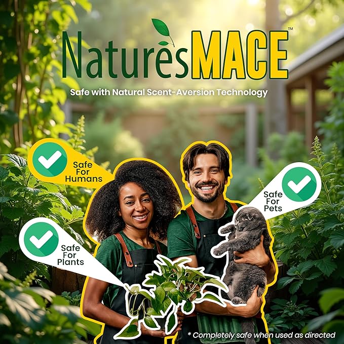 Nature's Mace Cat Mace Cat Repellent Pets Training Tool Outdoor &amp Indoor Home Liquid Spray Deterrent Landscaped Marking Anti-Scratch Garden &amp Furniture Protector Ready-to-Use 1 Gallo