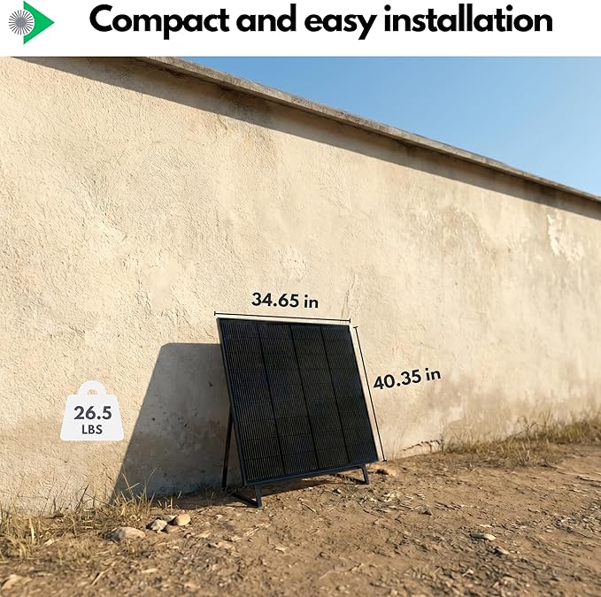 2pcs Bifacial Solar Panel N-Type 18BB 200W - Total 400W Bifacial Solar Panels with Anti-PID Technology Optimized for Farms Rooftops Marine Use