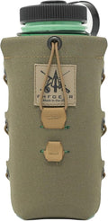 FHF Gear Water Bottle Holster – Expandable Lightweight MOLLE Bottle Carrier with Adjustable Height &amp Secure Bungee System