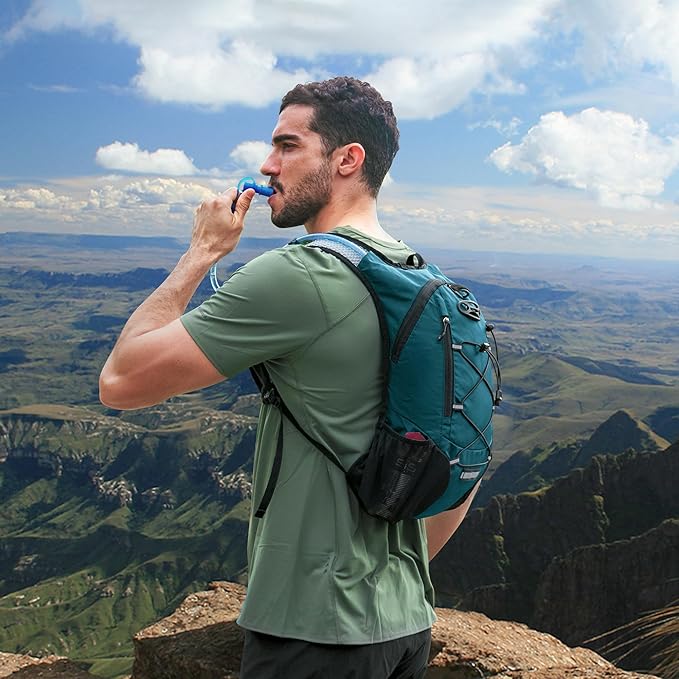 Lightweight Hydration Backpack Running Backpack with 2L Water Bladder Hydro Water Daypack for Cycling Hiking Rave for Men Women