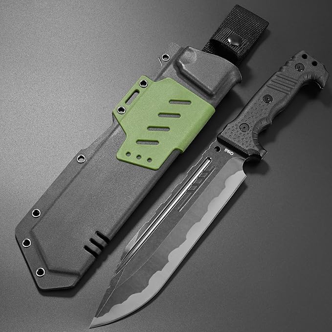 Gtkii GTK36 Fixed Blade Knife DC53 Steel Blade Full Tang Nylon Fiberglass Handle Massive EDC Fix Knifes for Camping Hunting Bushcraft