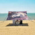 ALAZA Star Magic Unicorn Space Beach Tent Sun Shelter Portable Canopy Sunshade for Outdoor Camping Picnics Backyard Fun 10x9 ft