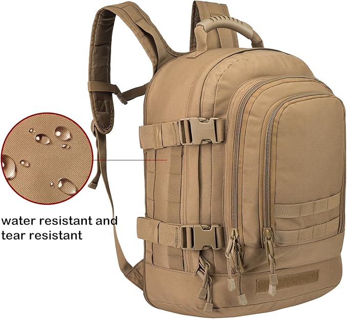 Large 3 Day Expandable 39L-64L Backpack Military Tactical Hiking Camping Daypack