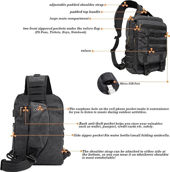 NICGID Tactical Military Backpack Daypack Molle Army Assault Pack Bug Out Bag Travel Fishing Hiking Trekking Rucksack
