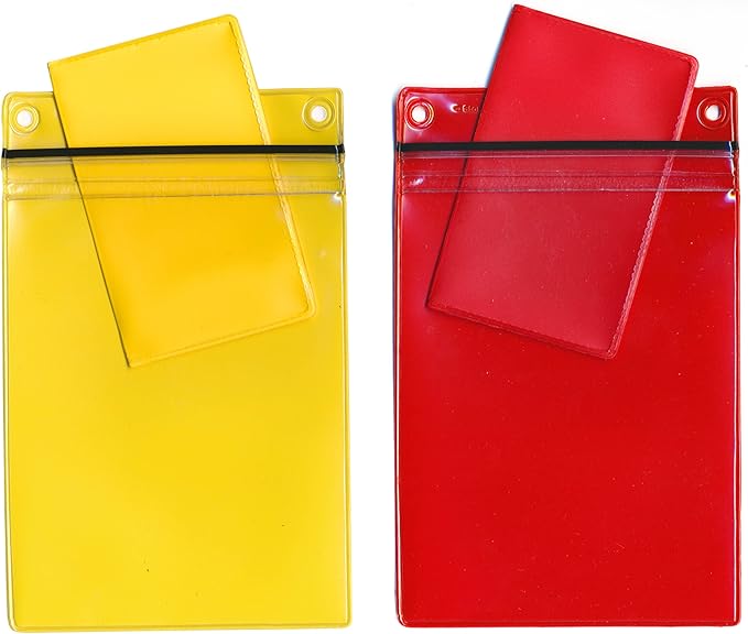StoreSMART - Fisherman &amp Boating Wallet Set - 2 Plastic Zippered Wallets w/Lanyards 2 Plastic Folding Card Holders