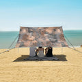 ALAZA Snake Print Beach Tent Sun Shelter UPF50+ Protection Beach Shade Canopy w/ 4 Sandbags for Outdoor Camping Fishing Backyard Fun Picnic 10x9 ft