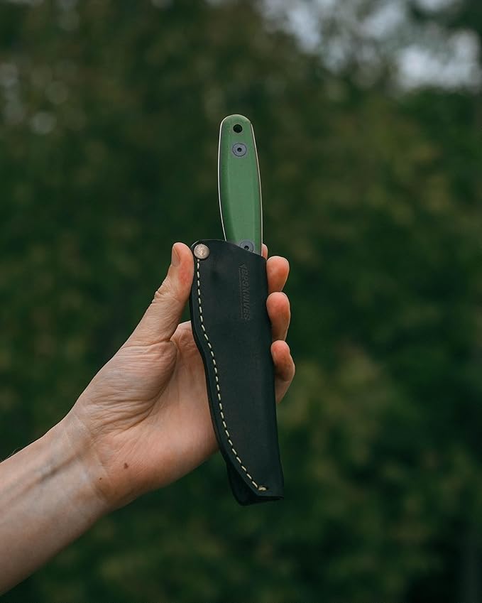 BPSKNIVES Season Series Spring - Kids First Knife - Bushcraft Knives for Boys - Whittling Knives for Kids - Safe Kid Knife with Sheath &amp Rounded Tip - Camping Knife - Gift for Boys