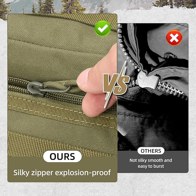 35L Military Tactical Backpack for Men Water Resistant Assault Pack for Women Army Green Molle Daypack 3 Day Bug Out Bag Rucksack for TrekkingCampingSurvivalEDC