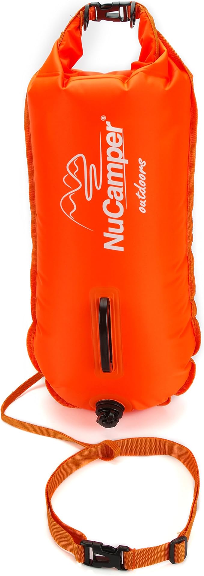 NuCamper Swim Buoy for Open Water Swimmers With Adjustable Waist Belt Waterproof Dry Bag Swim Bubble For Safty Swimming Training Snorkeling Kayaking BoatingBeach Bags Large Capacity 28L