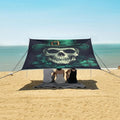 ALAZA Skull Head Beach Tent Sun Shelter Portable Canopy Sunshade for Outdoor Camping Picnics Backyard Fun 10x9 ft