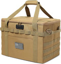 Tactical Camping Storage Bag - 38L Utility Tote Bag Organizer with Combination Lock and Shoulder Strap