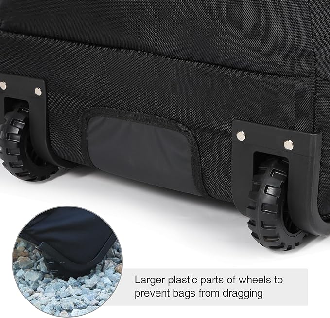 REDCAMP 85L/120L/140L Foldable Duffle Bag with Wheels Large Travel Duffel Bag