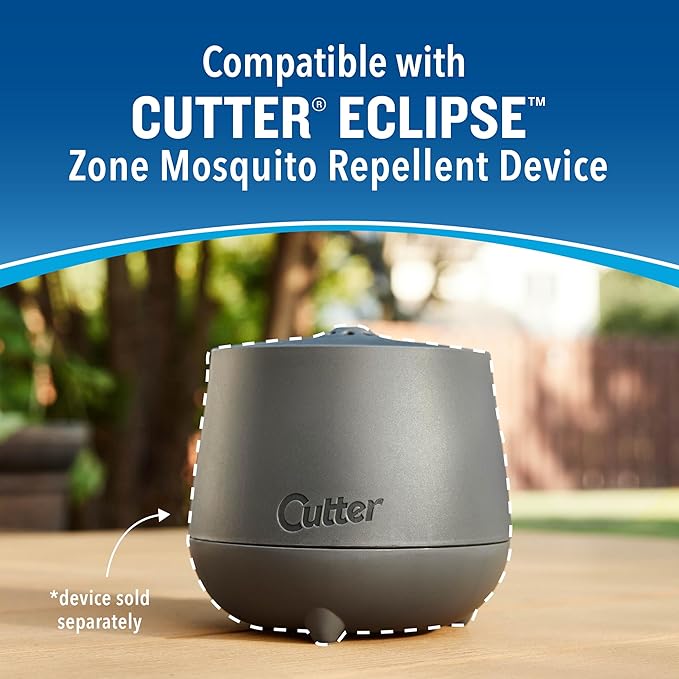 Cutter Mosquito Repellent 40-Hour Refill Use with Cutter Eclipse Zone Mosquito Repellent Device (Pack of 12)