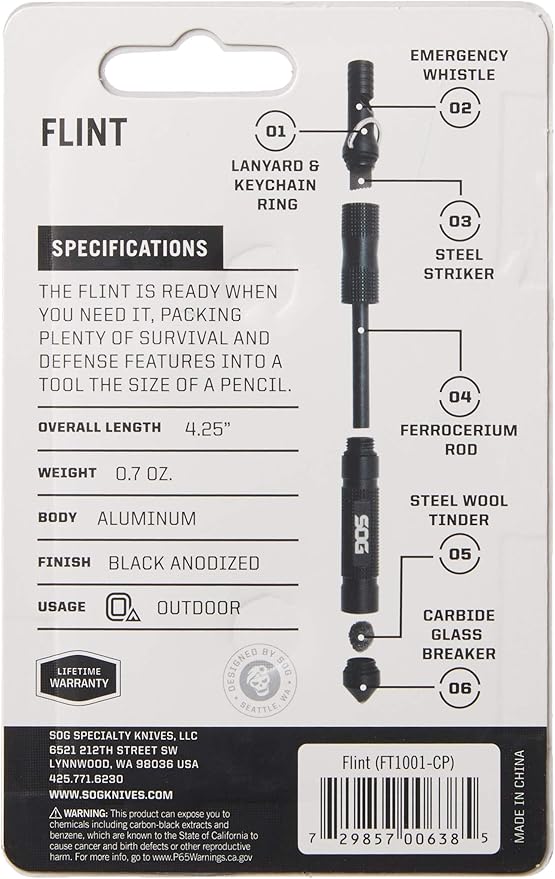 SOG PowerAccess Deluxe Multi-Tool - 21 Stainless Steel Specialty Tools Compound Leverage Pliers Nylon Sheath &amp Flint Survival &amp Defense Tool Safety Whistle