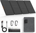 50W Portable Solar PanelsFoldable Solar Panel Charger IP68 Waterproof with USB-A and USB-C Ports DC 18V Output for Small Power Station Outdoor Camping RV Trip