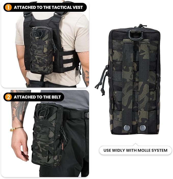 EXCELLENT ELITE SPANKER Tactical EDC Pouch Molle Utility Tool Pouches Gadget Organizer Pocket Waist Belt Bag
