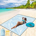 Beach Blanket Waterproof Sandproof Beach Mat 79 X 83/10'x9'for 2-8 Adults Quick Drying Outdoor Picnic Mat Beach Accessories for Travel Camping Hiking