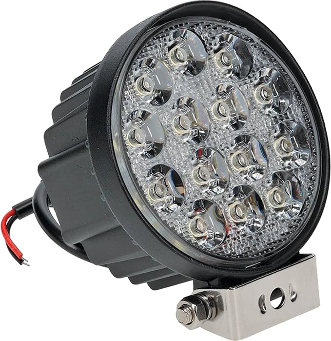 TIGERLIGHTS TL115F LED Work Light Flood Beam 2650 Lumens 42 Wattage 3.5 Amps 12V 4 1/4 Diameter Flood Off-Road Light