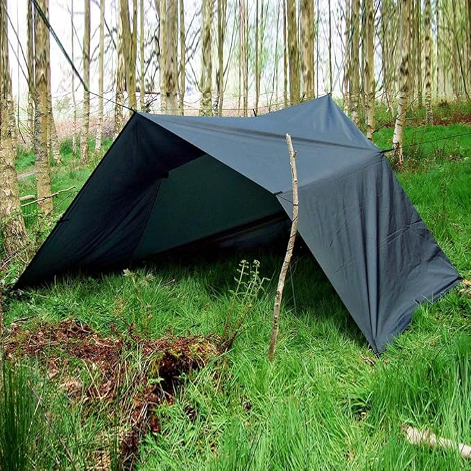 KALINCO Waterproof Camping Tarp Tent Hammock Rain Fly 10X10FT/10X15FT Mutifunctional Tent Footprint Lightweight Tarp for Camping Hiking and Survival Shelter