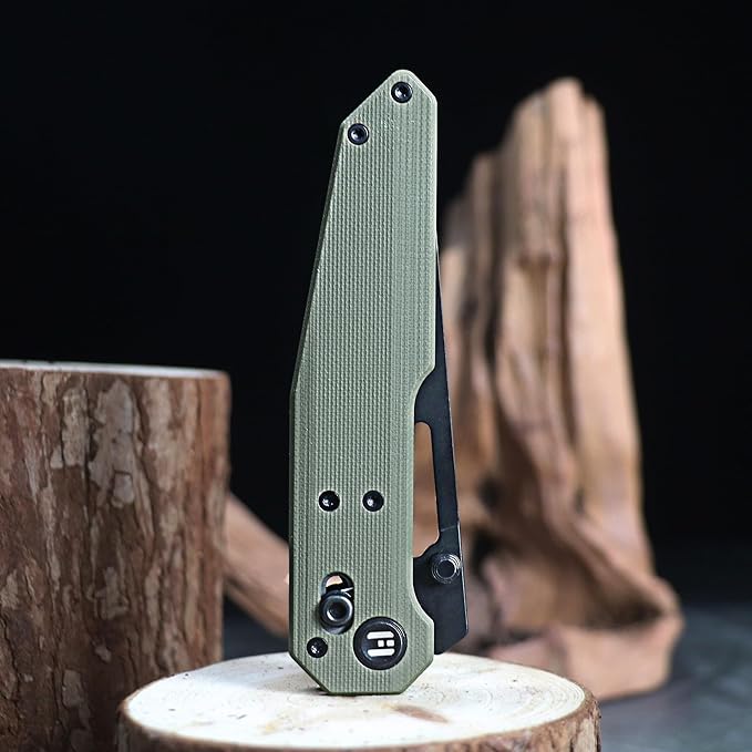 HOT KNIVES HK01 3.6 Sandvik 14C28N Steel Blade OD Green G10 Handle Portable Tool for Camping Hiking and Outdoor Use