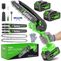 Tietoc Mini Chainsaw 8 inch Cordless with 2x 4000mAh Batteries Battery Powerd Chain saw with Oiler Lightweight Handheld Saw for Hous