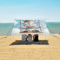 ALAZA Cute Zebra Sit and Swing Blue Sky and Cloud Beach Tent Sun Shelter Portable Canopy Sunshade for Outdoor Camping Picnics Backyard Fun 10x9 ft