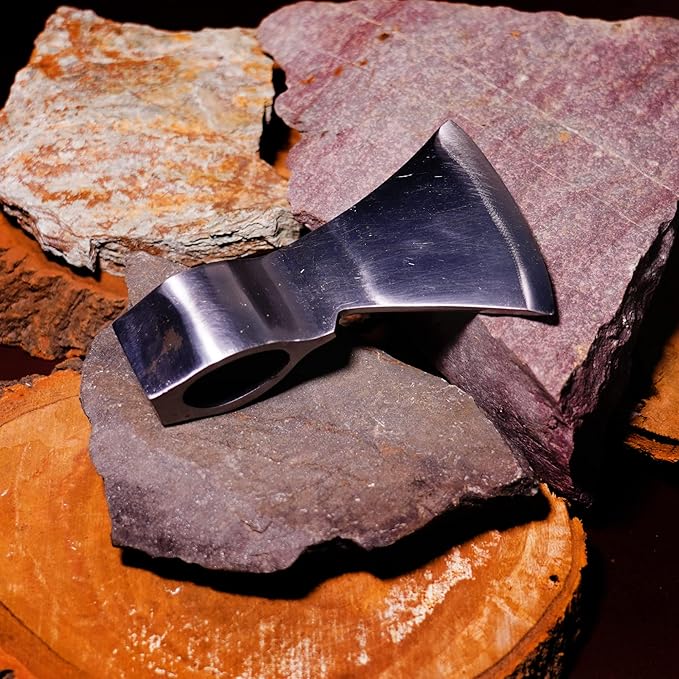 Hand Forged High Carbon Steel Tomahawk Axe Integral High Polish Warrior Viking Axe Costume Battle Edge Adult Viking Axe Premium Collectible