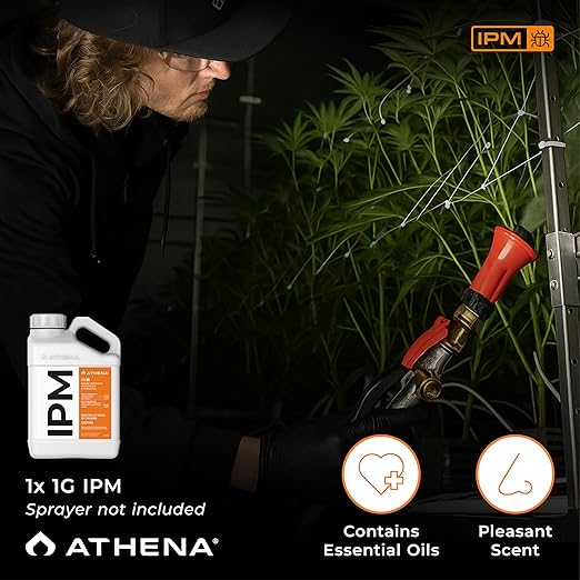 Athena IPM Plant Pest Control Solution | Broad Spectrum Fungicide &amp Insecticide for Indoor and Outdoor Plants | Supports Control of Spider Mites Powdery Mildew and Common Plant Pests | 1 Gallon