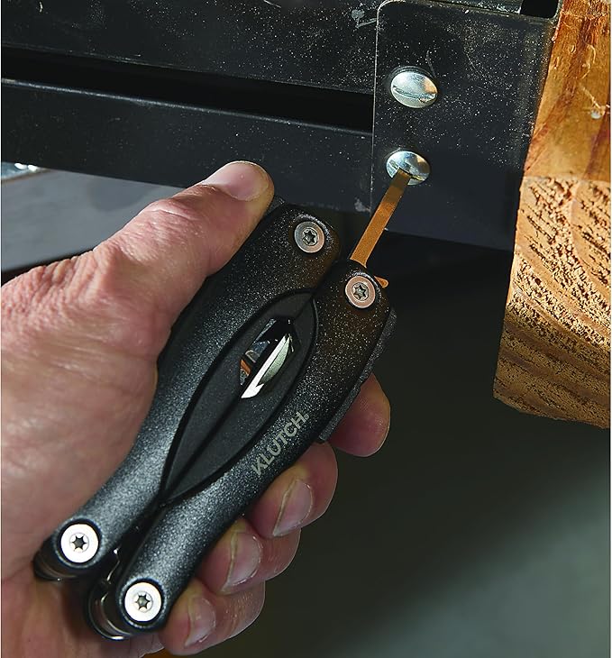 Klutch 12-in-1 Multifunction Tool with Carrying Pouch