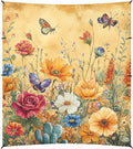 Autumn Flowers Rose Cactus Butterflies Bees Beach Tent UPF50+ Lightweight Sun Shelter with Carrying Bag for Family Trips Picnics &amp Camping