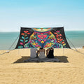 ALAZA Colorful Cat Beach Tent Sun Shelter Portable Canopy Sunshade for Outdoor Camping Picnics Backyard Fun 10x9 ft