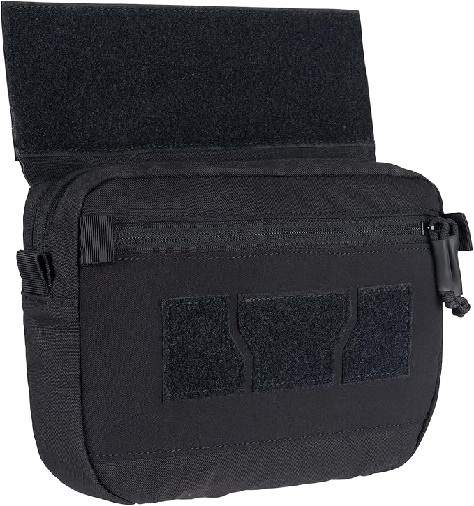 IDOGEAR Tactical Drop Dump Pouch Dangler Vest Admin Molle Utility Tool Organizer with Hook and Loop Panel for JPC AVS CPC Vest Outdoor Sports