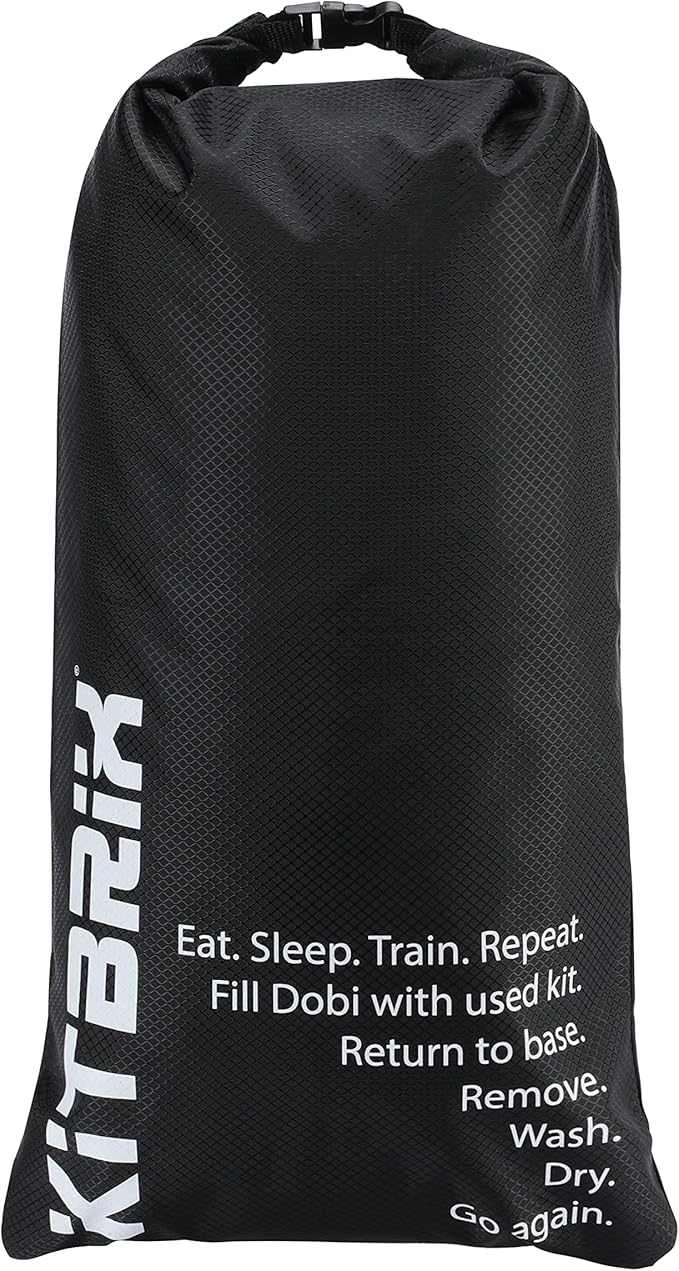 KitBrix DobiPak Drybag 12L - Keeps Wet Gear Separate - Waterproof Dry Bag for Sports Camping &amp Travel - Perfect for Wetsuits Swim Gear Muddy Boots - Durable &amp Lightweight