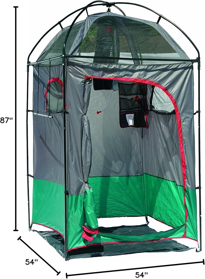 Texsport Portable Outdoor Camping Shower Privacy Shelter Changing Room Gray 1 Count (Pack of 1)