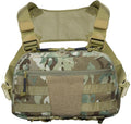 Tactical Chest Pack Bag Molle EDC Pouch Bag with CCW Compartment Adjustable Strap Workouts Fishing Hunting