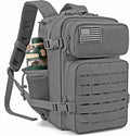 QT&ampQY 25L/45L Military Tactical Backpack For Men Molle Daypack 3 Day Bug Out Bag Hiking Rucksack With Bottle Holder