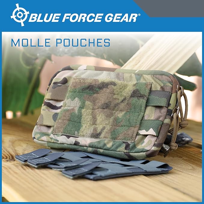 Blue Force Gear MOLLE Dump Pouch - Multipurpose Compact Utility Drop Bag - 3 L x 3 W x 3.5 H