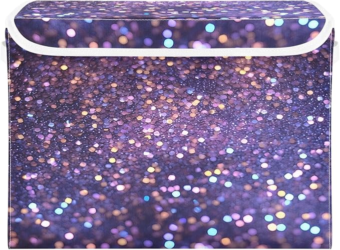 Diamonds Crystals Gradient Glitter Decoration Sequins Peach Purple Blue Cyan White Yellow Storage Bins with Lids Foldable