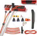 13Feet Reach Solar Panel Cleaning Brush &amp Pole Water Fed Pole KitSuitable for high Windows Cleaning Solar photovoltaic Panel Cleaning and Cleaning Cars Trucks Vans caravans Windows