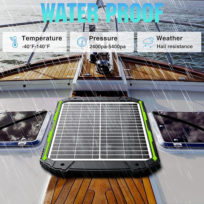 Sun Energise 20W 12V Solar Powered Battery Charger &amp Maintainer Built-in Smart MPPT Charge Controller Waterproof 20 Watt 12 Volt Solar Panel Trickle Charging Kits for Car Auto Boat RV Marine Tra