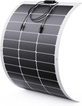 100W Ultra-Thin Flexible Solar Panel 12V 11BB 23% High-Efficiency ETFE Monocrystalline Panel 240° Bendable Design for Curved Surfaces Travel Trailer RV Marine Camping