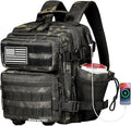 Boomistry 15L Mini Tactical Backpack Small Tactical Backpack for Men and Women Military Backpack for Gym Hiking Daily (Black Camo-15L)