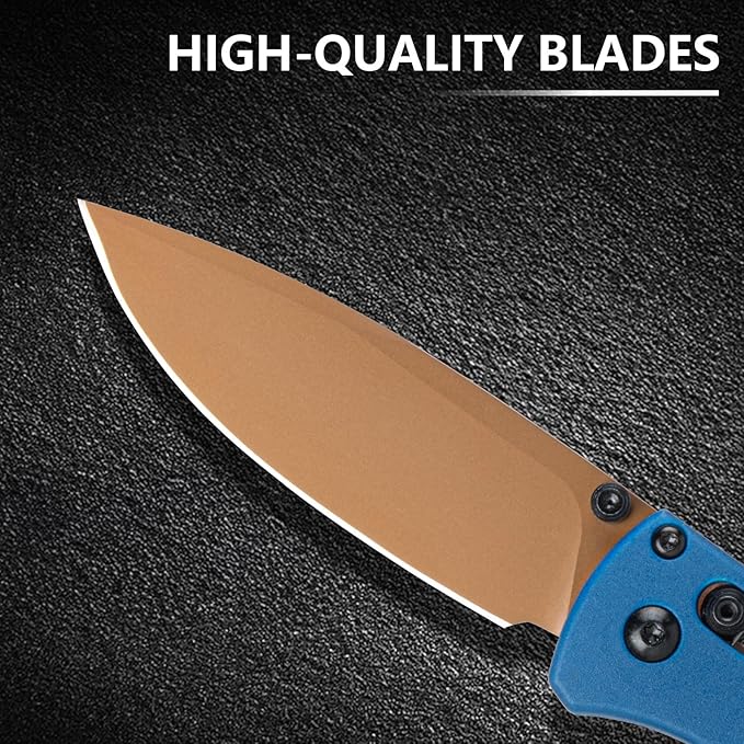Folding Pocket Knife for Camping &amp EDC: 8Cr13MoV Steel Blade Nylon Fiber Handle Dual-Side Clip Lightweight for Hiking Travel &amp Daily Carry