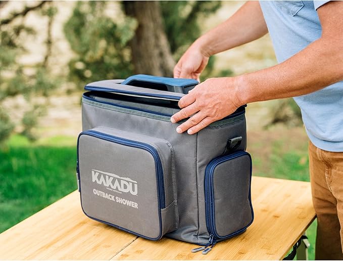 Kakadu Outback Shower Carry Bag Rugged Storage Bag with Padded Shoulder Strap &amp Waterproof Liner Designed to Carry and Protect your Outback Shower