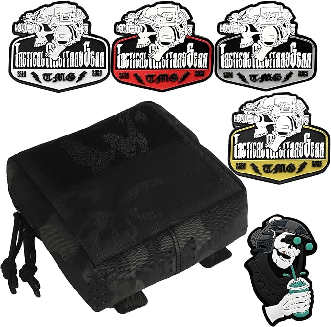 Tactical Molle Admin Pouch Multifunctional Outdoor Sports and Leisure Waist Bag Small GP General Purpose Pouches with Loop Panel for Vest Gun Belts Backpack Etc