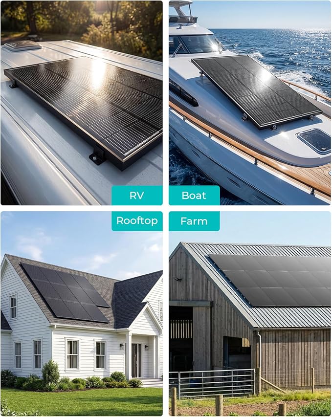 12v 200w solar panel 2 Pack 100W Solar Panels N-Type 16BB 12 Volt Solar Panel with 25.6% Conversion Efficiency Monocrystalline Modules for RV Power Systems Marine Cabins &amp Off-Grid system